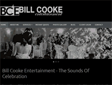 Tablet Screenshot of billcookeentertainment.com